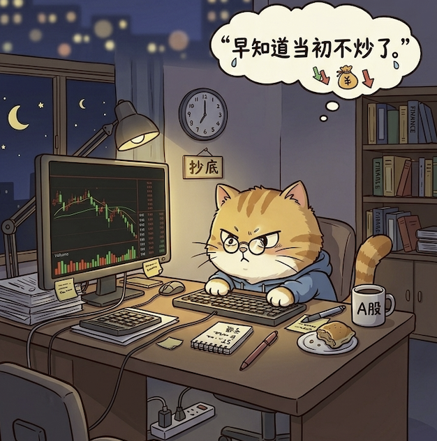炒股后悔猫